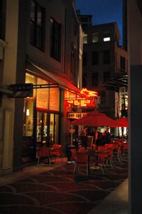 JPEG: Night shot looking down alley at the Chancery