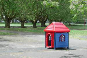 Little house on the playground